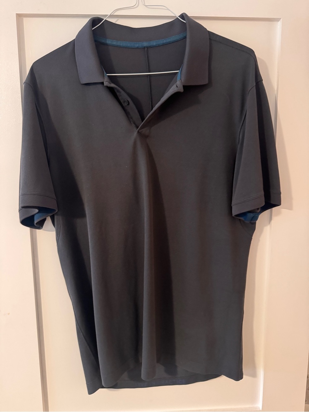 lululemon athletica Men's Charcoal Polo - Short Sleeve